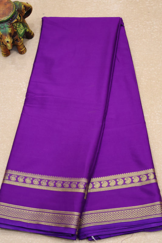 Art Mysore Silk cotton -purple plain