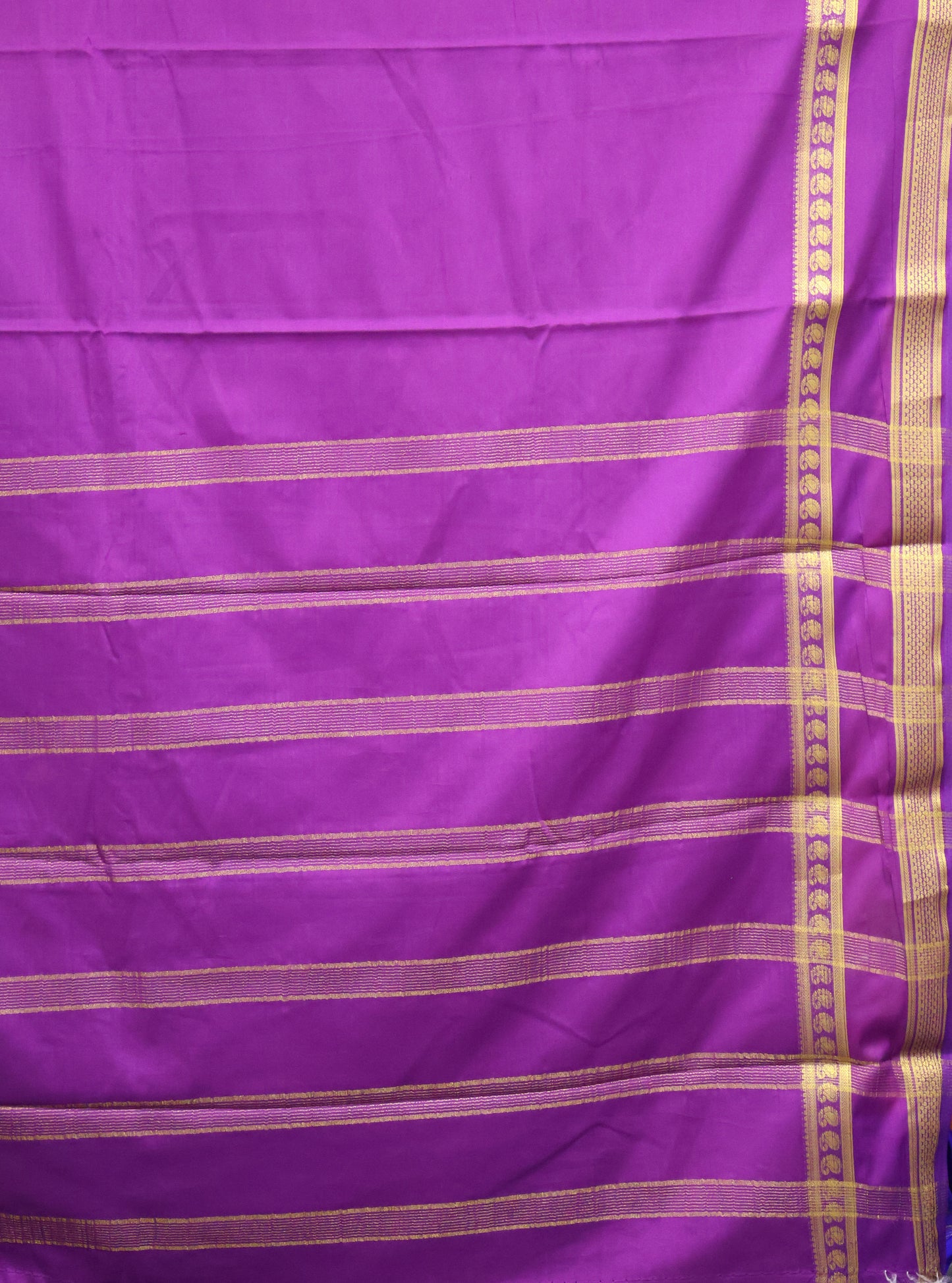 Art Mysore Silk cotton -purple plain