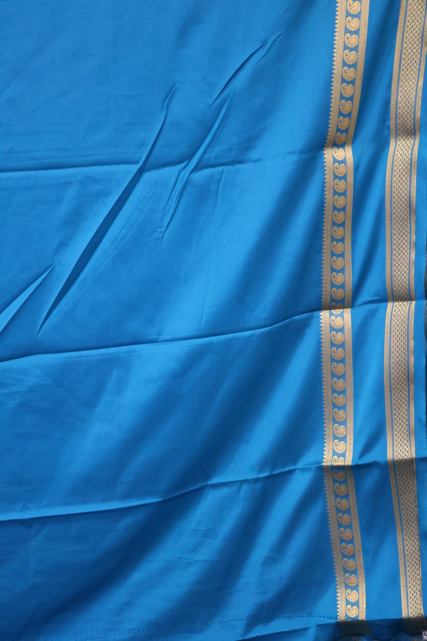 Art Mysore Silk cotton -sky blue plain