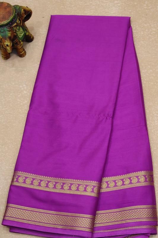 Art Mysore Silk cotton -purple plain