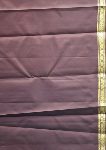 Pure Kanjivaram Silk Saree -Maroon Mini Checks