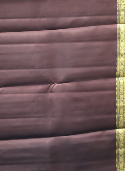 Pure Kanjivaram Silk Saree -Green Mini Checks