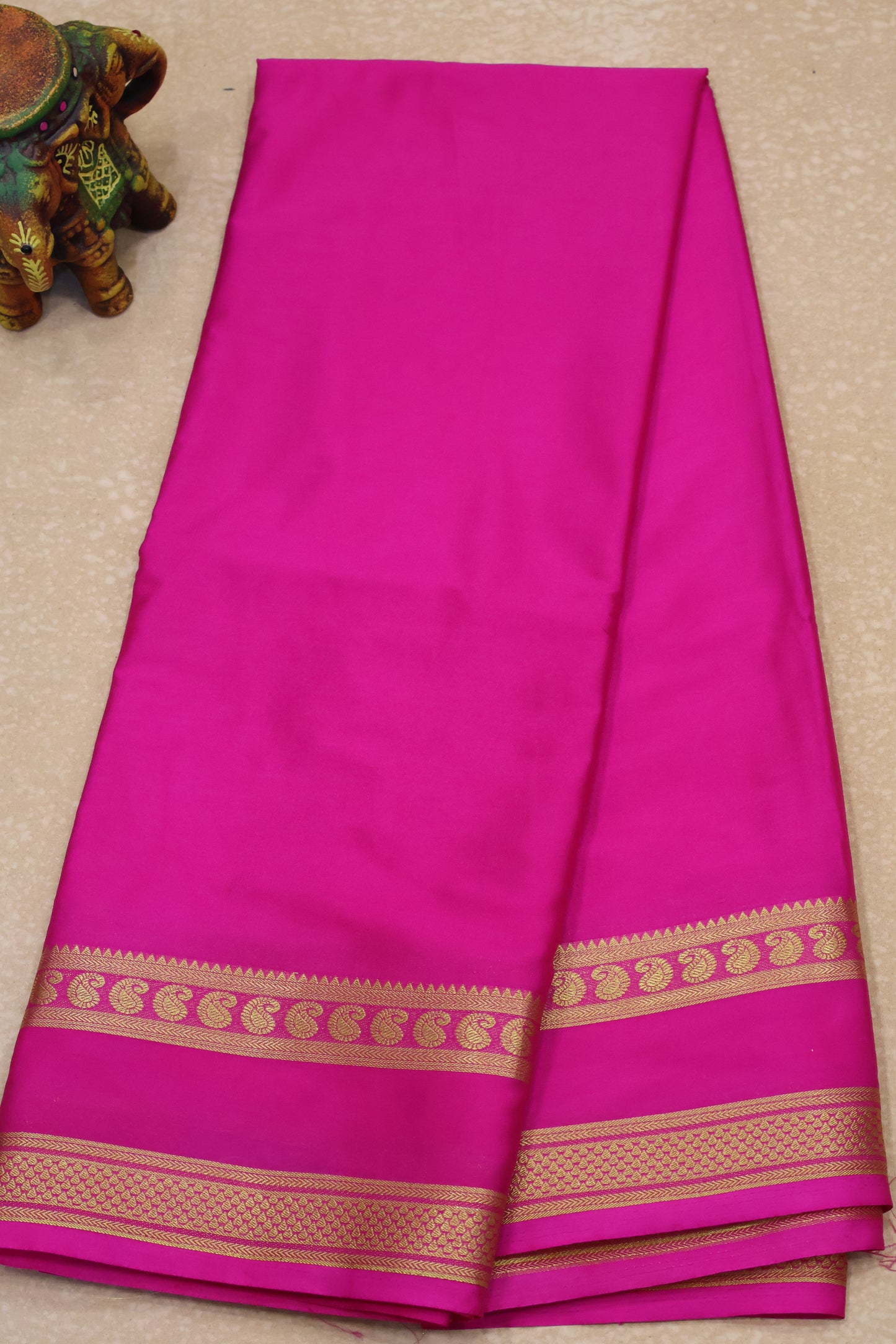 Art Mysore Silk cotton-pink plain