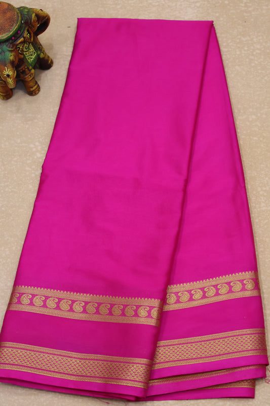 Art Mysore Silk cotton-pink plain