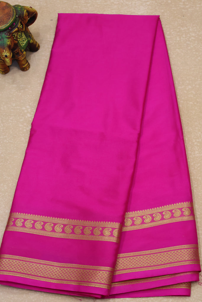 Art Mysore Silk cotton-pink plain