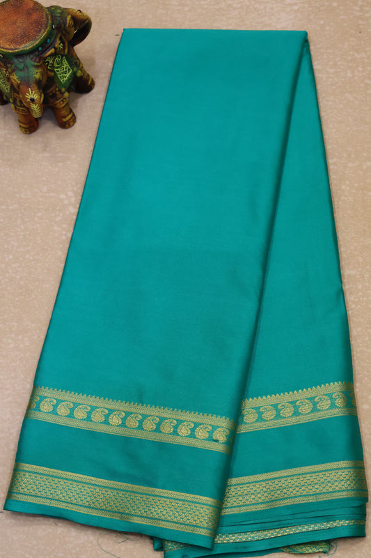 Art Mysore Silk cotton -teal green