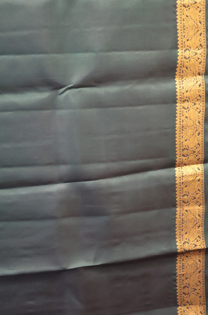 Pure Kanjivaram Silk Saree -Onion Pink With Green