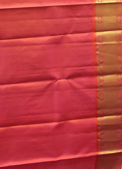 Pure Kanjivaram Silk Saree -Peacock Blue