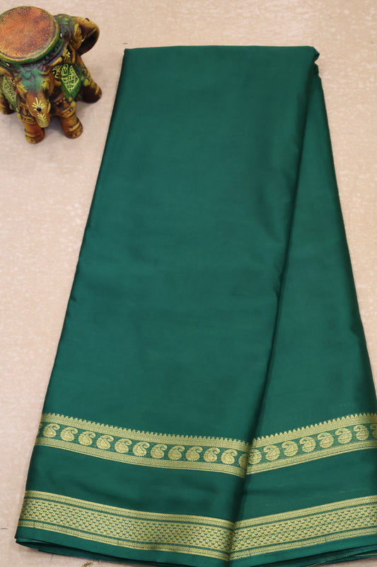 Art Mysore Silk cotton -bottle green