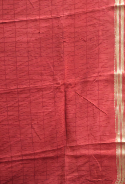 Viscose Saree-Blue Lotus Bandhini Print