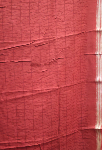 Viscose Saree-Black Lotus Bandhini Print