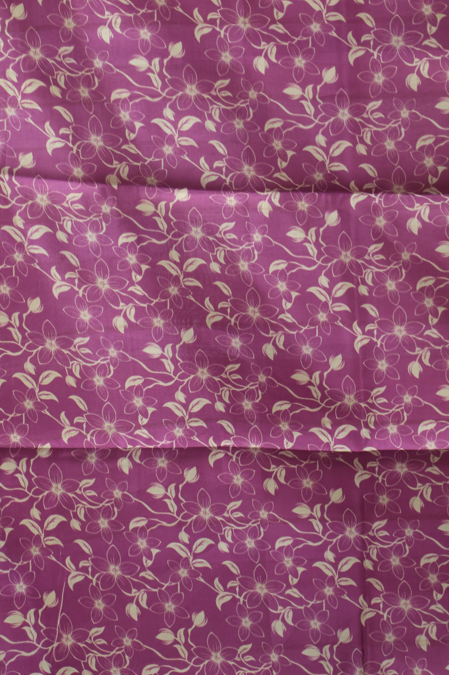 Tussar Silk Saree-Purple Digital Floral Print