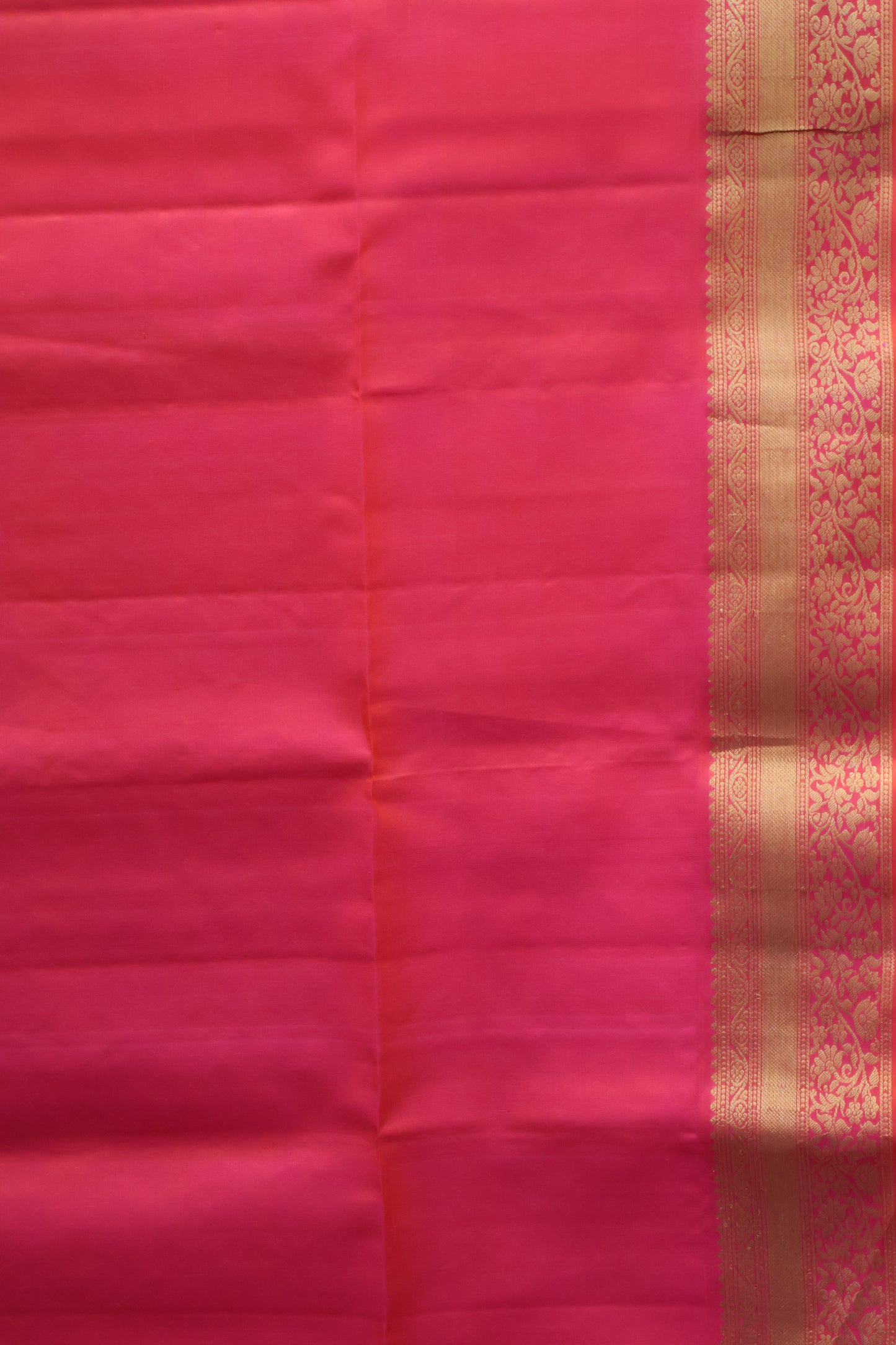 Pure Soft Silk Saree -Pink Orange