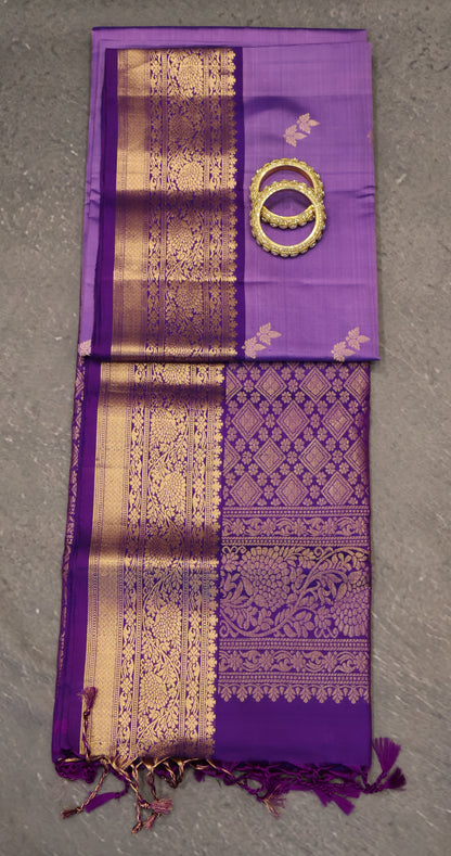 Pure Soft Silk Saree -Lavander Voilet