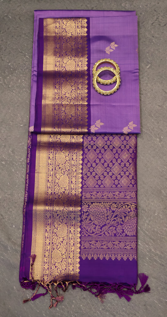 Pure Soft Silk Saree -Lavander Voilet