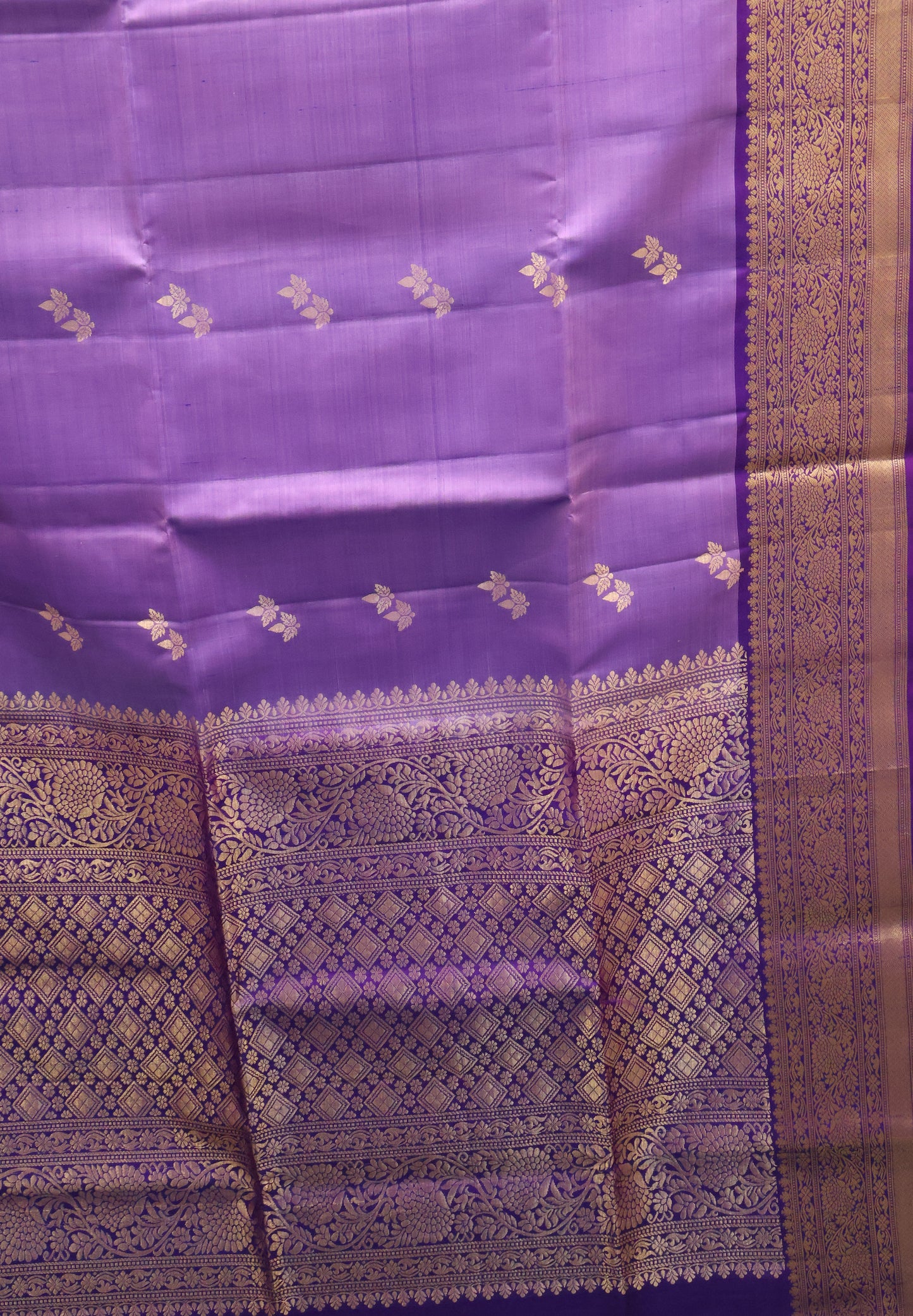 Pure Soft Silk Saree -Lavander Voilet