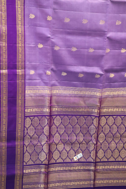 Pure Soft Silk Saree - Retapet Border Lavender-Voilet