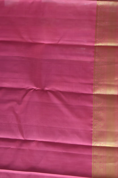 Pure Kanjivaram Silk Saree -Round Butta-Blue