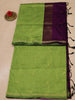 Maheswari Cotton Saree -Green Purple thumbnail