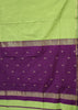 Maheswari Cotton Saree -Green Purple thumbnail
