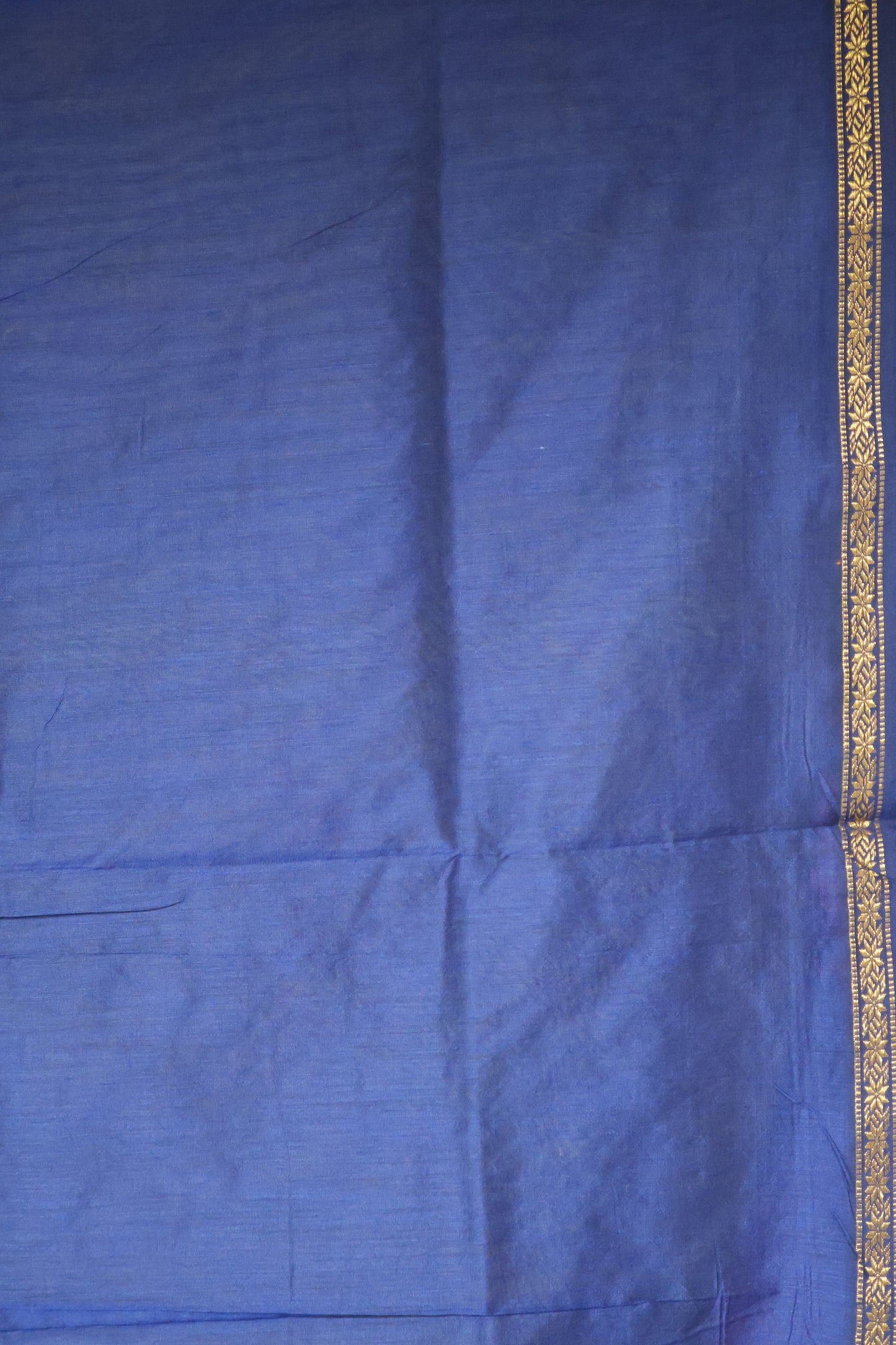 Maheswari Cotton Saree - Star Green Blue