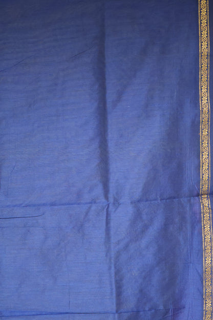 Maheswari Cotton Saree - Star Green Blue