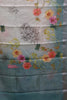 Chanderi Saree Pichwai Print -Green Zari Line thumbnail