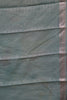 Chanderi Saree Pichwai Print -Green Zari Line thumbnail