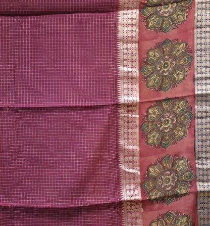 Pure Chanderi -Peacock Blue