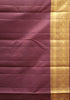 Akshayam-Pure Kanjivaram Saree Korvai Border-Honey-Maroon thumbnail
