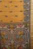 Semi Linen With Madhubani Print -Mustard Round Fish thumbnail