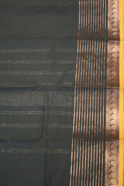 Chettinadu Cotton Saree -Brown Vairaoosi