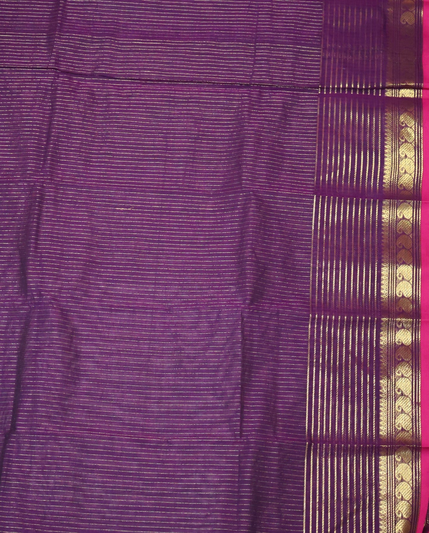 Chettinad Cotton Saree -Wine Vairaoosi