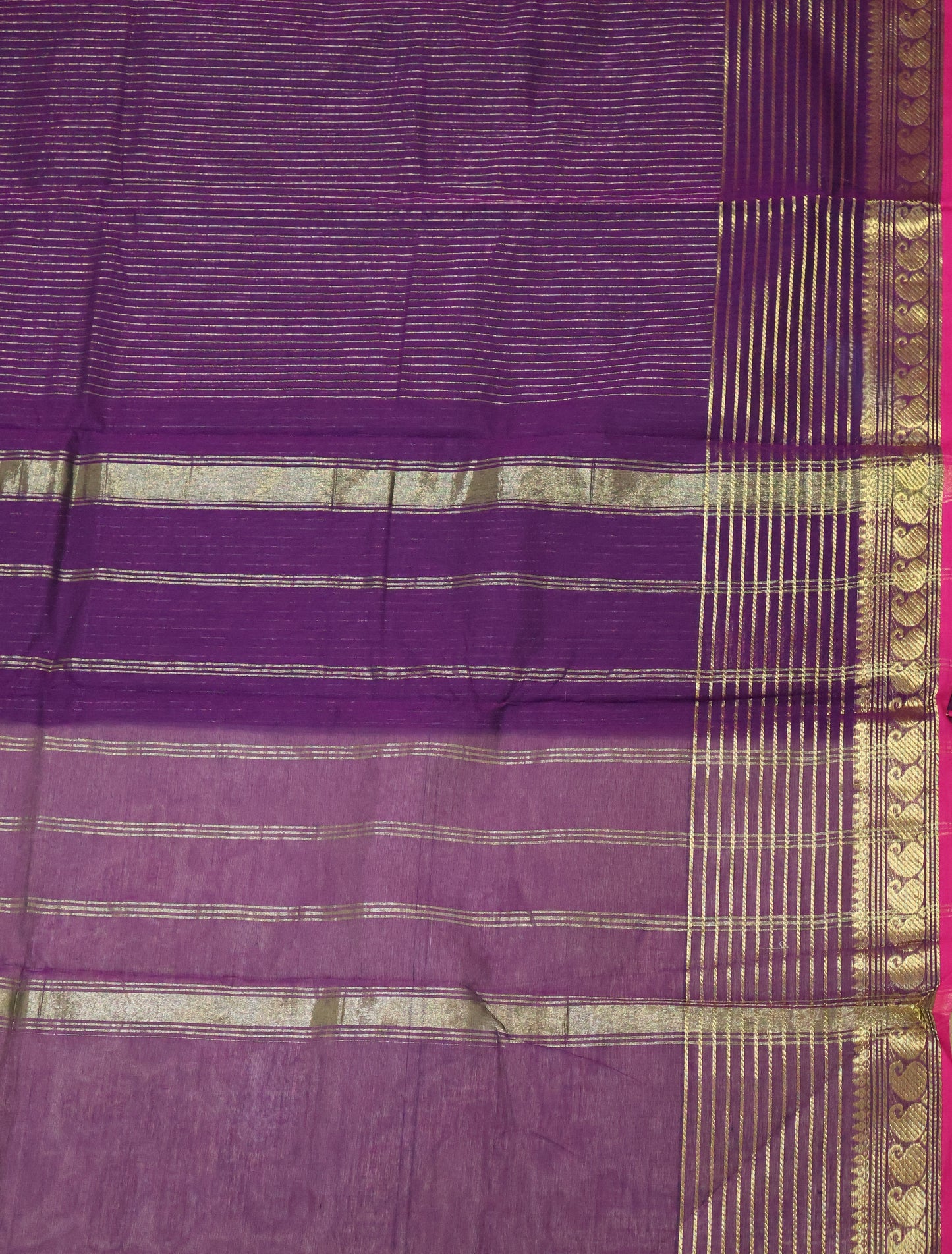 Chettinad Cotton Saree -Wine Vairaoosi