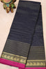 Chettinad Cotton Saree -Black Vairaoosi thumbnail