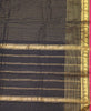 Chettinad Cotton Saree -Black Vairaoosi thumbnail