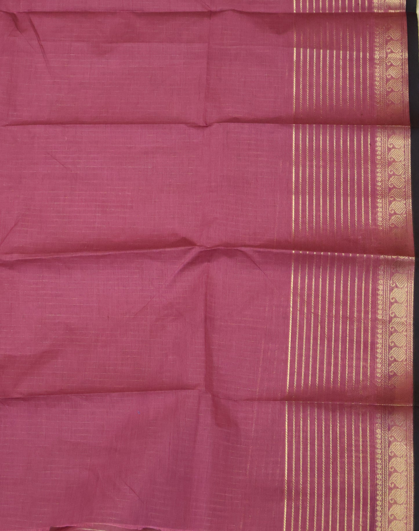 Kanchi Cotton Saree -Pink Vairaoosi