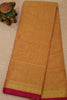 Kanchi Cotton Saree -Golden Yellow Vairaoosi thumbnail
