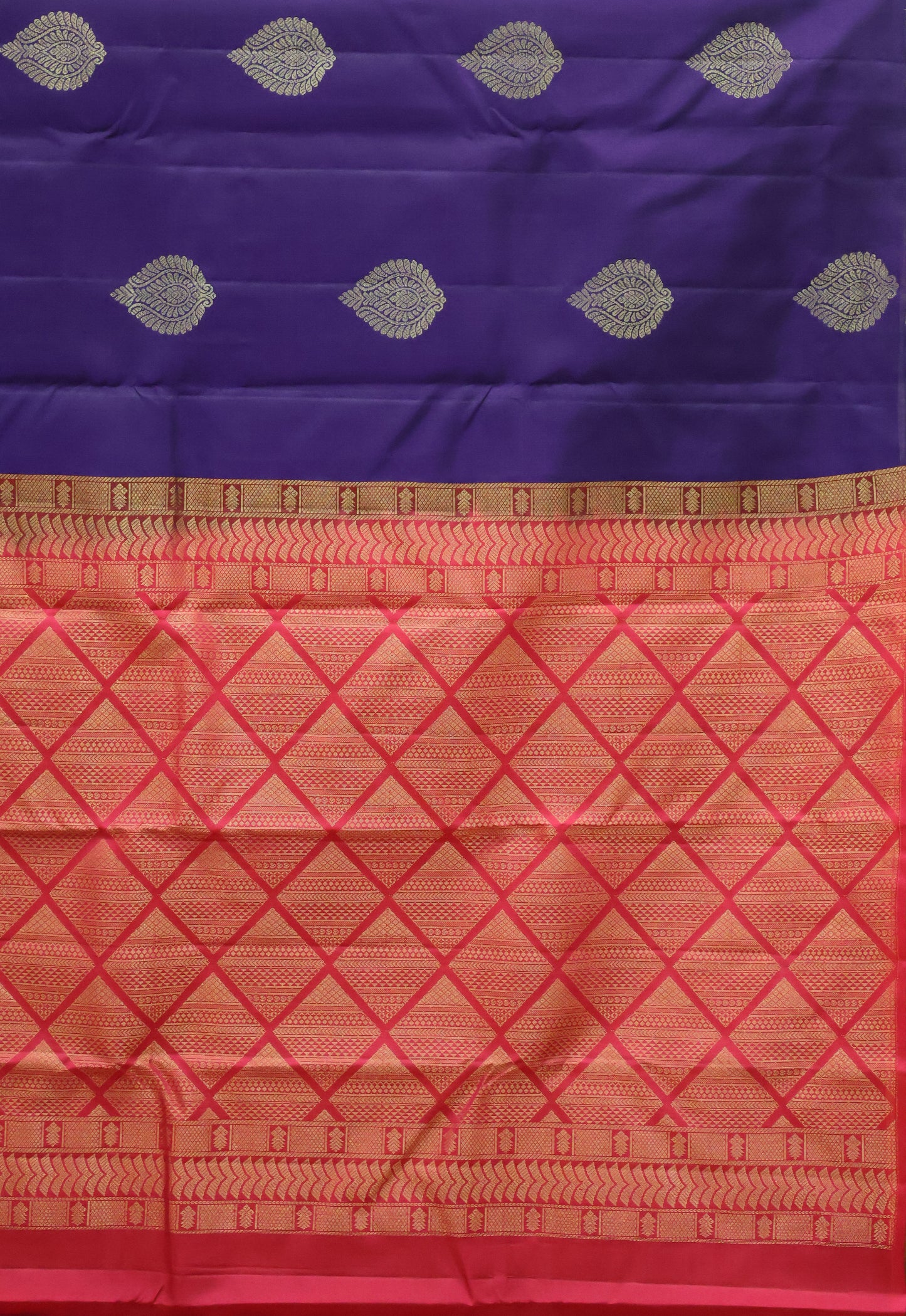Mithilam-Pure Kanjivaram Festive Silk Saree-Voilet