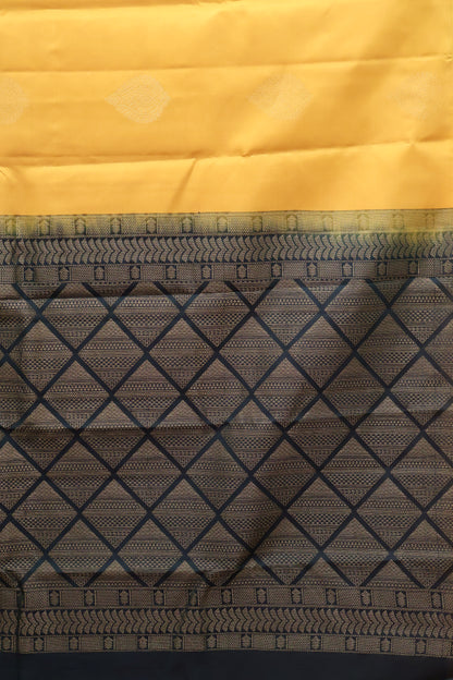 Mithilam-Pure Kanjivaram Festive Silk Saree-Mustard