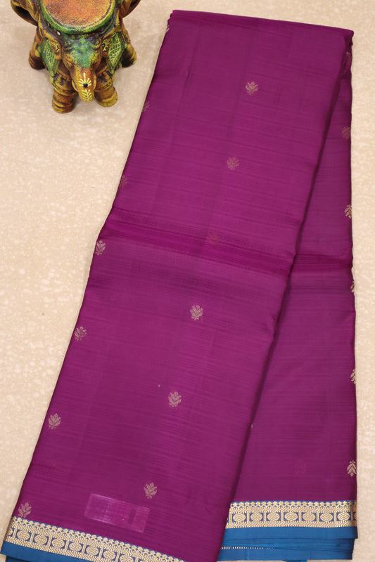 Mithilam-Pure Kanjivaram Festive Silk Saree-Wine