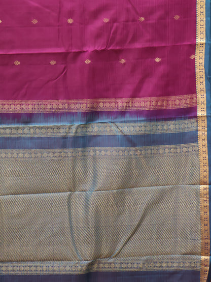 Mithilam-Pure Kanjivaram Festive Silk Saree-Wine
