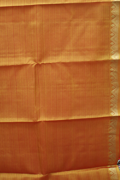 Mithilam-Pure Kanjivaram Festive Silk Saree-Red