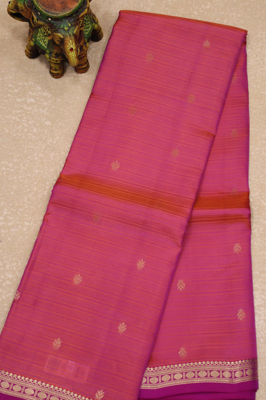Mithilam-Pure Kanjivaram Festive Silk Saree-Purple Shade