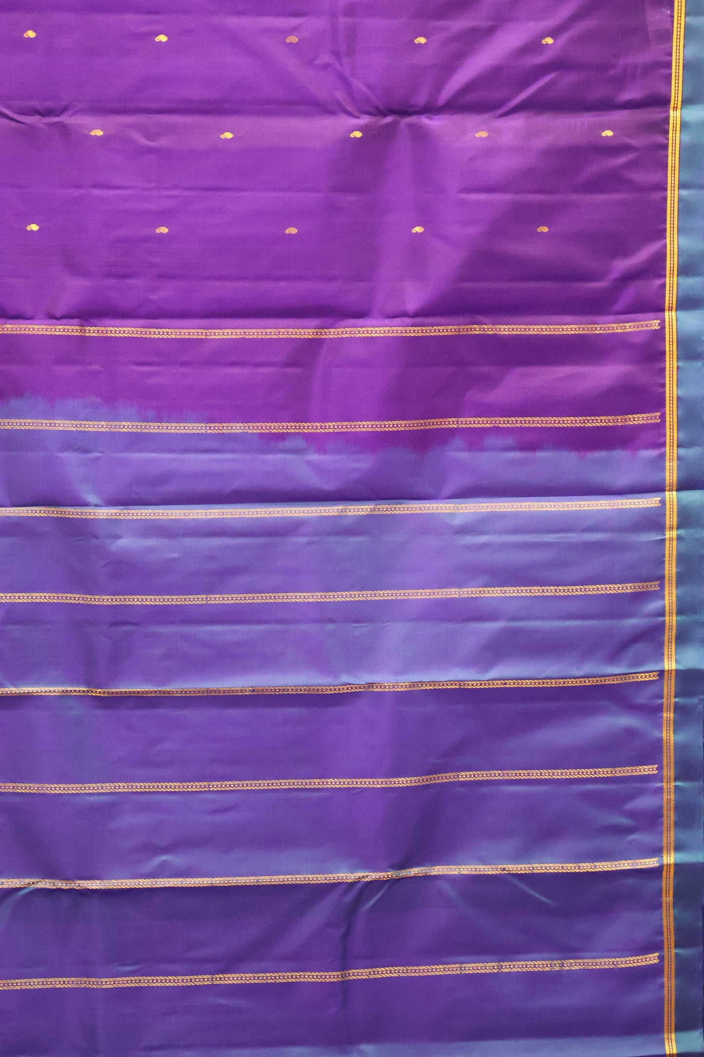 Mithilam-Pure Kanjivaram Festive Silk Saree-Blue