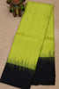 Mithilam-Pure Kanjivaram Festive Silk Saree-Yellow Black thumbnail