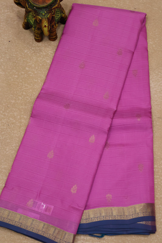 Mithilam-Pure Kanjivaram Festive Silk Saree-Pink