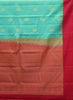 Mithilam-Pure Kanjivaram Festive Silk Saree-Green Red thumbnail