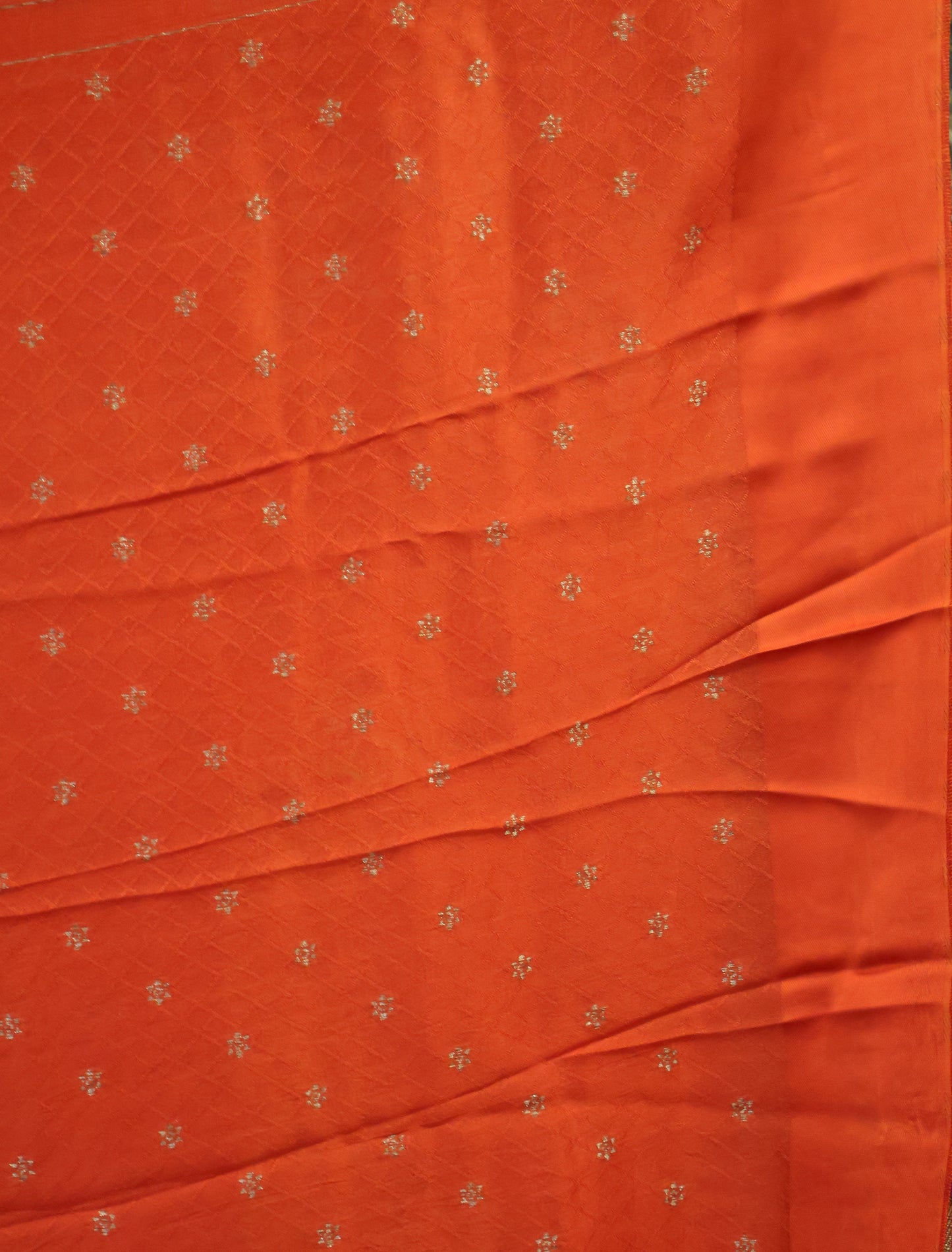 Banarasi Tussar -Orange Buta