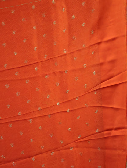 Banarasi Tussar -Orange Buta